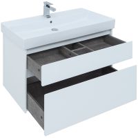 Товар: Тумба под раковину Aquanet Nova Lite 100 подвесная Белая арт-242581 - фото 3 Тумба под раковину Aquanet Nova Lite 100 подвесная Белая арт-242581 — фото 3, Тумбы под раковину