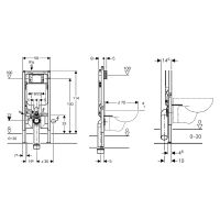 Инсталляция Geberit Duofix Sigma 8 111.796.00.1 для унитаза со смывным бачком — фото 3, Инсталляции для унитазов