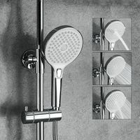 Душевая система Gappo G03-8 с термостатом Белая Хром арт-G2403-48 — фото 11, Душевые стойки