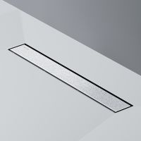 Душевой лоток AM.PM MasterFlow 50 W01SC-U11-050-04SB с решеткой Хром матовый / под плитку Tile — фото 21, Душевые лотки