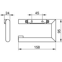 Держатель туалетной бумаги Keuco Collection Reva 12862 010000 Хром — фото 3, Держатели туалетной бумаги