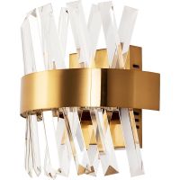 Настенный светильник Divinare Corona 1685/01 AP-1 Прозрачный Золото — фото 1, Светильники