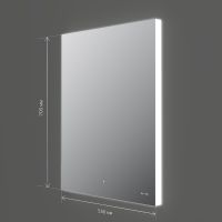 Зеркало AM.PM X-Joy 55 M85MOX10551S с подсветкой с ИК-сенсорным выключателем — фото 8, Зеркала в ванную комнату