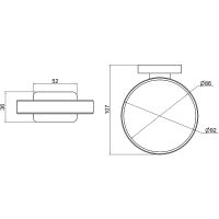 Держатель для фена Schein Klimt 9262MB Черный матовый — фото 2, Аксессуары для ванной