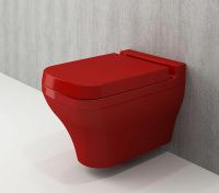 Товар: Унитаз Bocchi Scala 1080-019-0129 подвесной Красный глянцевый без сиденья - фото 3 Унитаз Bocchi Scala 1080-019-0129 подвесной Красный глянцевый без сиденья — фото 3, Унитазы