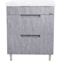 Тумба под раковину Bellezza Грейс 70 4630811110481 Скала серая — фото 1, Мебель для ванной