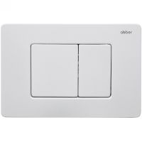 Клавиша смыва Abber AC0120MW Белая матовая — фото 1, Кнопки смыва