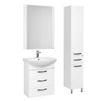 Тумба под раковину Aquaton Ария 65 Н 1A123401AA010 Белая — фото 4, Тумбы под раковину