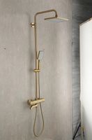 Душевая система Gappo G91 G2491-3 с термостатом Золото — фото 16, Душевые стойки