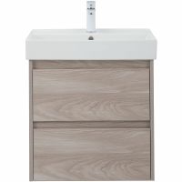 Тумба под раковину Aquanet Nova Lite 60 287884 подвесная Орех светлый — фото 2, Тумбы под раковину