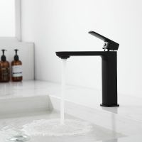 Товар: Смеситель для раковины Vincea Next Черный матовый арт-VBF-1N1MB - фото 5 Смеситель для раковины Vincea Next Черный матовый арт-VBF-1N1MB — фото 5, Смесители для раковины