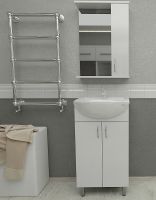 Тумба с раковиной Orange Лайт 50 LA-50TUW+RA Белая — фото 6, Тумбы с раковиной