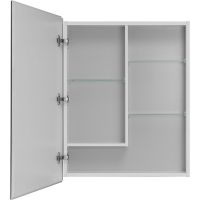 Зеркальный шкаф Aquaton Лондри 60 1A278502LH010 Белый глянцевый — фото 2, Мебель для ванной