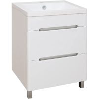 Тумба под раковину Runo Парма 60 00000001139 Белая — фото 1, Тумбы под раковину