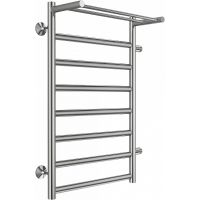 Водяной полотенцесушитель Terminus Хендрикс П8 500х800 бп500 4670078530417 с полкой Хром, боковое подключение, G 1" НР — фото 1, Водяные полотенцесушители