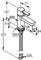 Смеситель для раковины Kludi Zenta 382510575 Хром — фото 5, Смесители