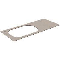 Столешница под раковину Kerama Marazzi Magica 120 MA.2.1.SG540620R\120 Бежевая матовая — фото 2, Столешницы под раковину