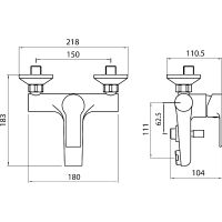 Товар: Смеситель для ванны Koller Pool Kvadro Arc KA0100 Хром - фото 3 Смеситель для ванны Koller Pool Kvadro Arc KA0100 Хром — фото 3, Смесители