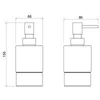 Дозатор для жидкого мыла Timo Saona 13239/17 Золото матовое — фото 2, Дозаторы