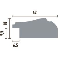Товар: Багет Decomaster 477-374 2900x42x18 мм - фото 3 Багет Decomaster 477-374 2900x42x18 мм — фото 3, Багеты