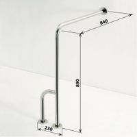 Товар: Поручень Bemeta Help 301112134 Белый - фото 2 Поручень Bemeta Help 301112134 Белый — фото 2, Поручни для ванной