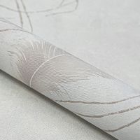 Обои Solo Soft Air SL8872-11 Винил на флизелине (1,06*10) Серый/Голубой, Перья — фото 2, Обои для стен