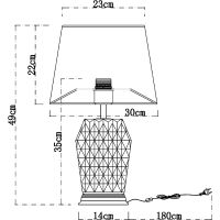 Товар: Настольная лампа Artelamp Murano A4029LT-1GO Бежевая Золото Прозрачная - фото 6 Настольная лампа Artelamp Murano A4029LT-1GO Бежевая Золото Прозрачная — фото 6, Настольные лампы