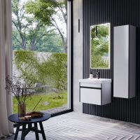 Тумба под раковину Aqwella Urban 60 URB0106W подвесная Белая — фото 2, Мебель для ванной