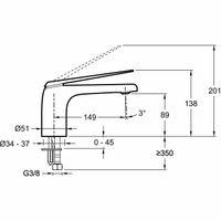 Смеситель для раковины Jacob Delafon Avid Хром арт-E97345-ND-CP — фото 5, Смесители для раковины