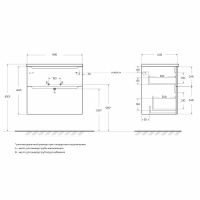 Тумба под раковину BelBagno Etna-H60 70 ETNA-H60-700-2C-SO-RN-P подвесная Rovere Nature — фото 7, Тумбы под раковину