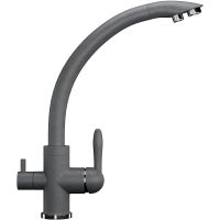 Смеситель для кухни Ulgran Classic U-017-342 Графит — фото 1, Смесители