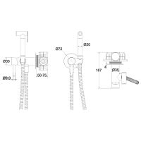 Товар: Гигиенический душ со смесителем Whitecross Y gunmetal SYSYBI2GM Оружейная сталь - фото 3 Гигиенический душ со смесителем Whitecross Y gunmetal SYSYBI2GM Оружейная сталь — фото 3, Душевое оборудование. Душевая программа