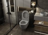 Товар: Унитаз Abber Bequem AC1104MG подвесной Серый матовый с сиденьем Микролифт - фото 7 Унитаз Abber Bequem AC1104MG подвесной Серый матовый с сиденьем Микролифт — фото 7, Подвесные унитазы