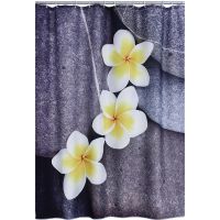 Штора для ванны Ridder Wellness 180х200 42243000 Серая цветная — фото 1, Шторы для ванной