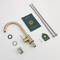 Товар: Смеситель для кухни Splenka S201.40.03 Золото матовое - фото 10 Смеситель для кухни Splenka S201.40.03 Золото матовое — фото 10, Смесители