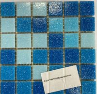 Товар: Стеклянная мозаика Bonaparte Aqua 150 на сетке 32,7х32,7 см - фото 2 Стеклянная мозаика Bonaparte Aqua 150 на сетке 32,7х32,7 см — фото 2, Мозаика