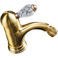 Смеситель для биде Boheme Crystal 306-CRST Бронза — фото 1, Смесители