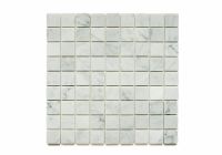 Каменная мозаика Orro Mosaic Stone Bianco Carrara pol. 7 мм 30,5х30,5 см — фото 1, Мозаика