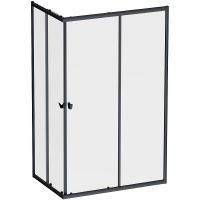 Душевой уголок AM.PM Sunny 120х80 W87G-403-12080-BT профиль Черный матовый стекло прозрачное — фото 1, Душевые уголки