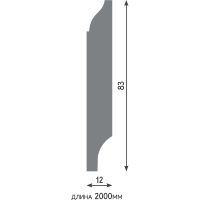 Плинтус Evrowood PN 060 2000x83x12 мм — фото 6, Плинтуса напольные