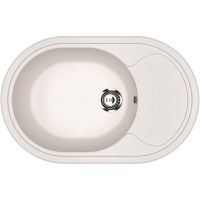 Кухонная мойка Ulgran Classic U-610-331 Белая — фото 1, Кухонные мойки