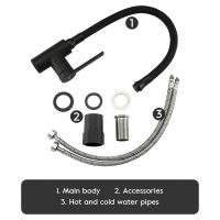 Смеситель для кухни Frap H67-6 F4067-6 Черный матовый — фото 6, Смесители для кухни