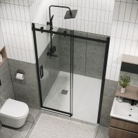 Товар: Душевая дверь Grossman Classic 100 100.K33.04.100.21.00 профиль Черный матовый стекло прозрачное - фото 6 Душевая дверь Grossman Classic 100 100.K33.04.100.21.00 профиль Черный матовый стекло прозрачное — фото 6, Душевые двери в нишу