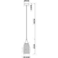 Подвесной светильник Artelamp Barry A7951SP-1CC Белый Хром — фото 2, Подвесные светильники
