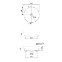 Раковина-чаша Scarabeo Glam 39 1807 Белая — фото 4, Раковины накладные