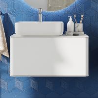 Товар: Тумба с раковиной STWORKI Ноттвиль 80 431035 подвесная Белая матовая - фото 3 Тумба с раковиной STWORKI Ноттвиль 80 431035 подвесная Белая матовая — фото 3, Мебель для ванной