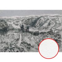 Фреска Ortograf Горы 9035 Фактура бархат FX Флизелин (2,2*1,5) Серый, Горы/Пейзаж/Живопись — фото 1, Фрески