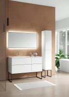 Товар: Тумба c раковиной SanVit Лира 120 L klira2120L в цвете Ral подвесная Белая глянцевая - фото 4 Тумба c раковиной SanVit Лира 120 L klira2120L в цвете Ral подвесная Белая глянцевая — фото 4, Тумбы с раковиной