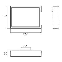 Держатель туалетной бумаги Emco Liaison 1800 001 00 с крышкой Хром — фото 4, Держатели туалетной бумаги