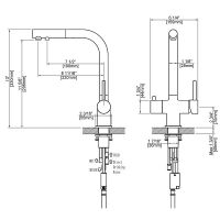 Смеситель для кухни Timo Saona 2356/17FL Золото матовое — фото 3, Смесители для кухни